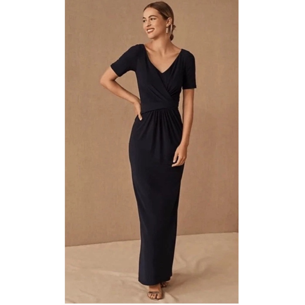 NWT BHLDN Chelle Stretch Jersey Long Gown Occasions Mother of Bride Maxi Dress